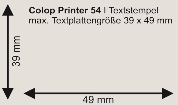 COLOP Printer 54 | bis zu 9 Zeilen
